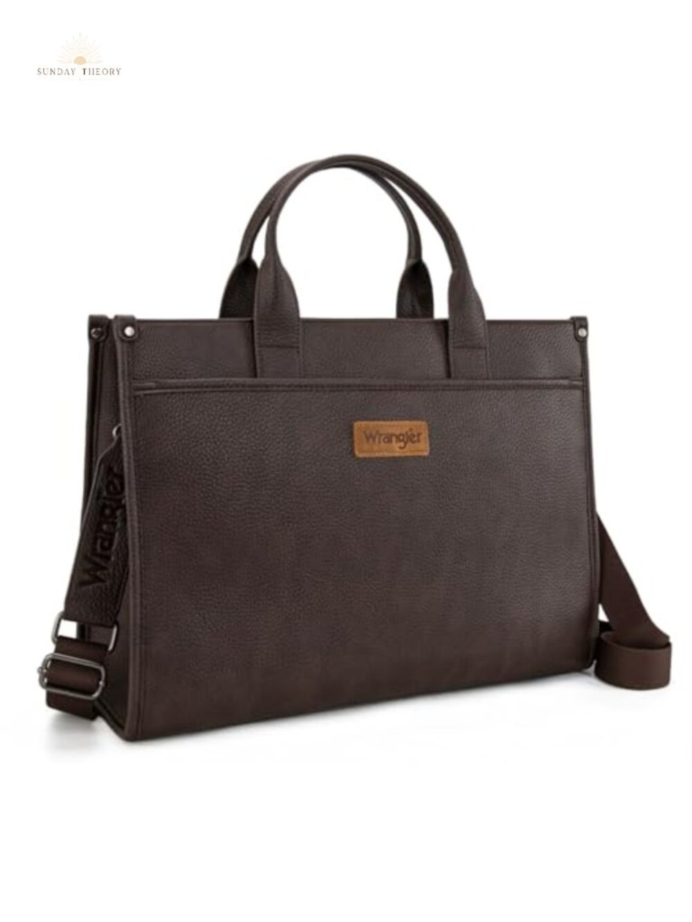 Vintage Work Tote Bag for Women 15.6 Inch Laptop Briefcase with Adjustable Strap